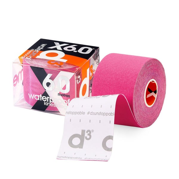 d3 X6.0 Kinesiology Tape Xtreme Waterproof pink 6 m