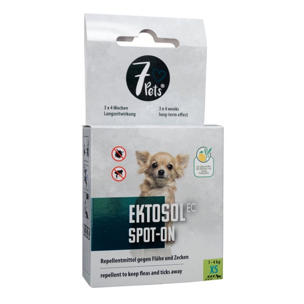 7Pets Ektosol EC Spot-On für Hunde, XS - 3x 0,7 ml 1 St