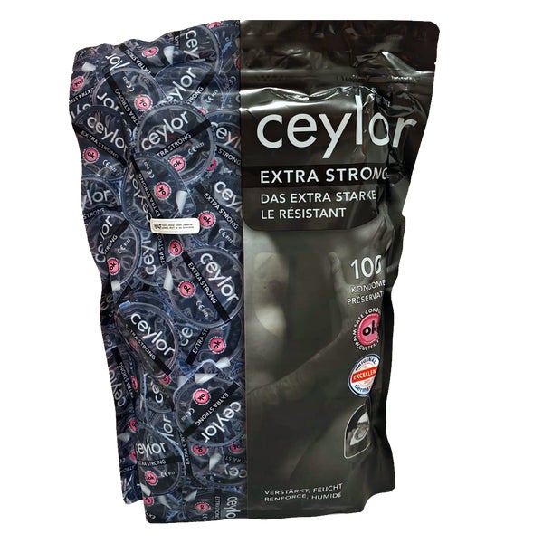 «Extra Strong» verstärkte Kondome, im hygienischen Dösli (100 Kondome) 100 St