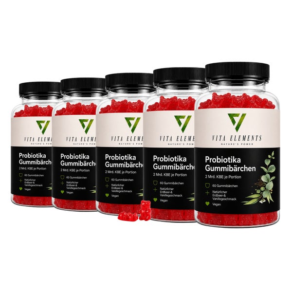 Vita Elements Probiotika Gummibärchen 5 x 60 St