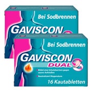 Produktabbildung: GAVISCON Dual Kautabletten Doppelp 2X16 St