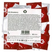 «Strawberry» Kondome – rot, mit Erdbeerduft, 54mm, 50 Stück (50 Kondome) 50 St