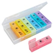 GeekerChip 7 Tage Wochen Pillendose Spanisch 3 Schüsse Große 1 St