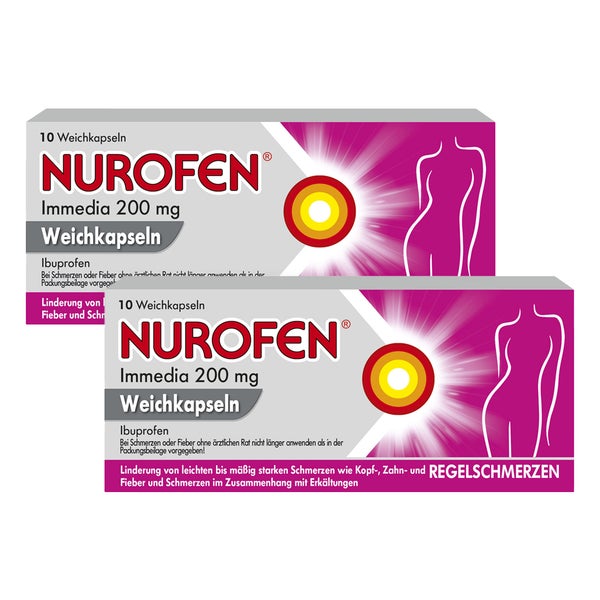 NUROFEN Immedia 200 mg Ibuprofen Doppelp 2X10 St