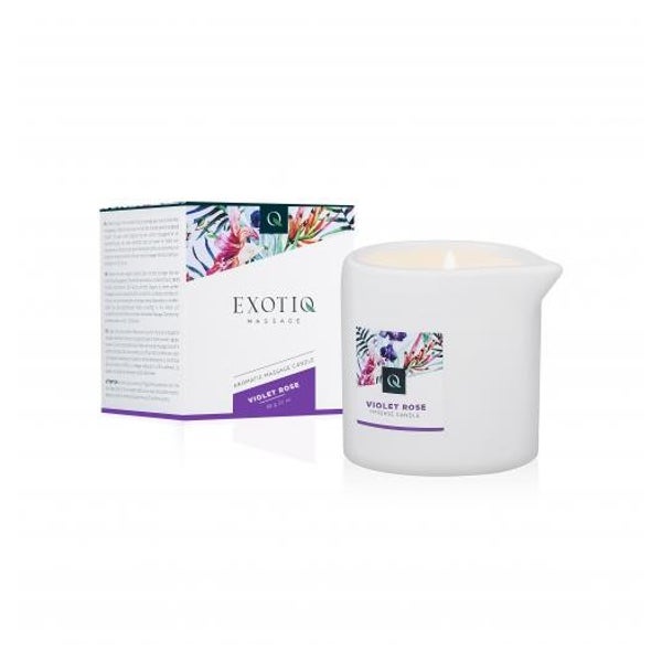 «Violet Rose» Massagekerze - Veilchen-Rosen-Duft, Massageöl (0.06 kg) 60 g