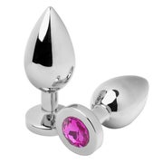 Metal Hard - Analplug mit rosa Diamant