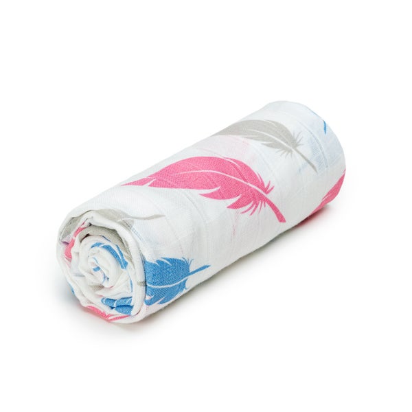 T-TOMI Grosses Bambusbadetuch Feathers 1 St