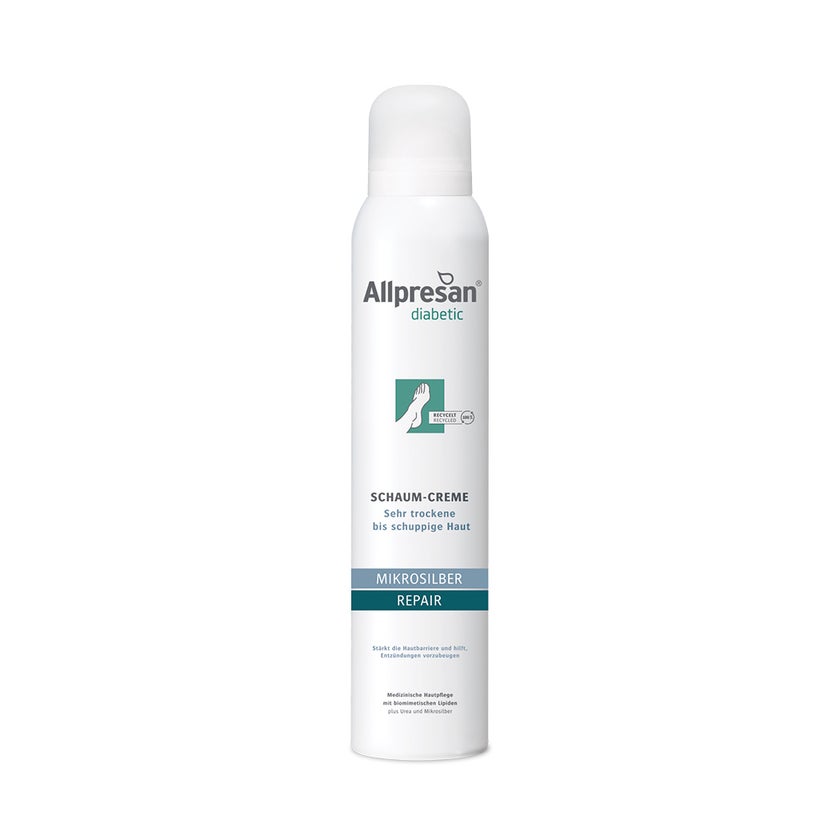 Allpresan diabetic MIKROSILBER REPAIR Schaum-Creme 200 ml