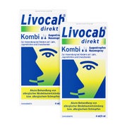 Produktabbildung: Livocab® direkt Kombi Augentropfen & Nasenspray Doppelpack 2X1 P