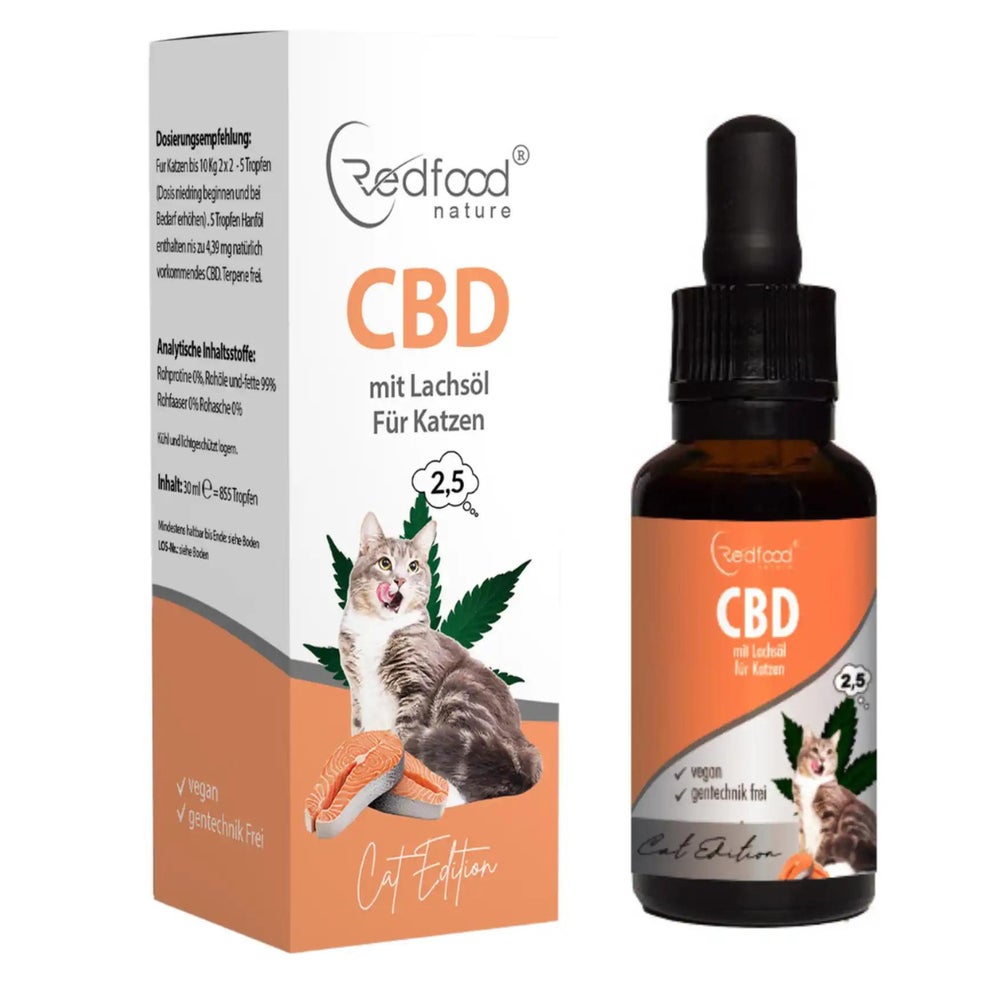 CBD Öl für Katzen mit Lachsöl 2,5% - 10ml 10 ml