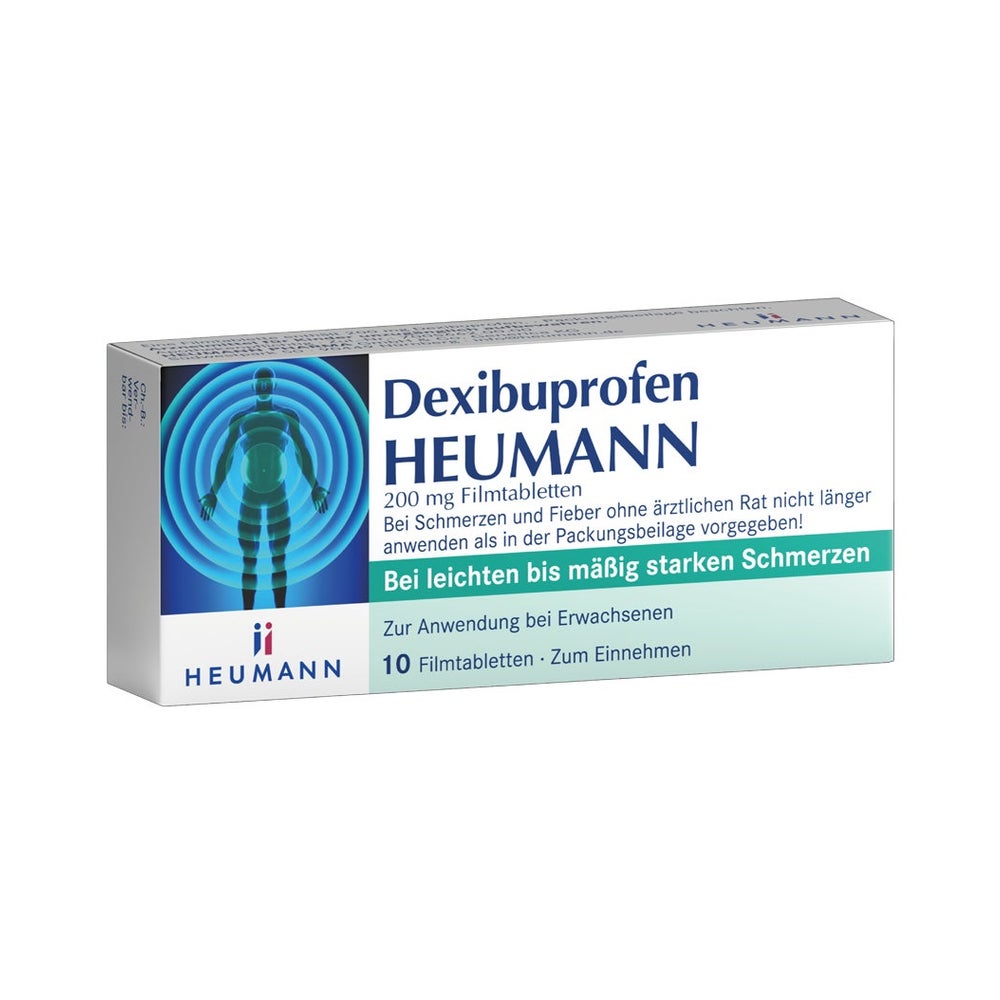 Dexibuprofen HEUMANN 200 mg 10 St