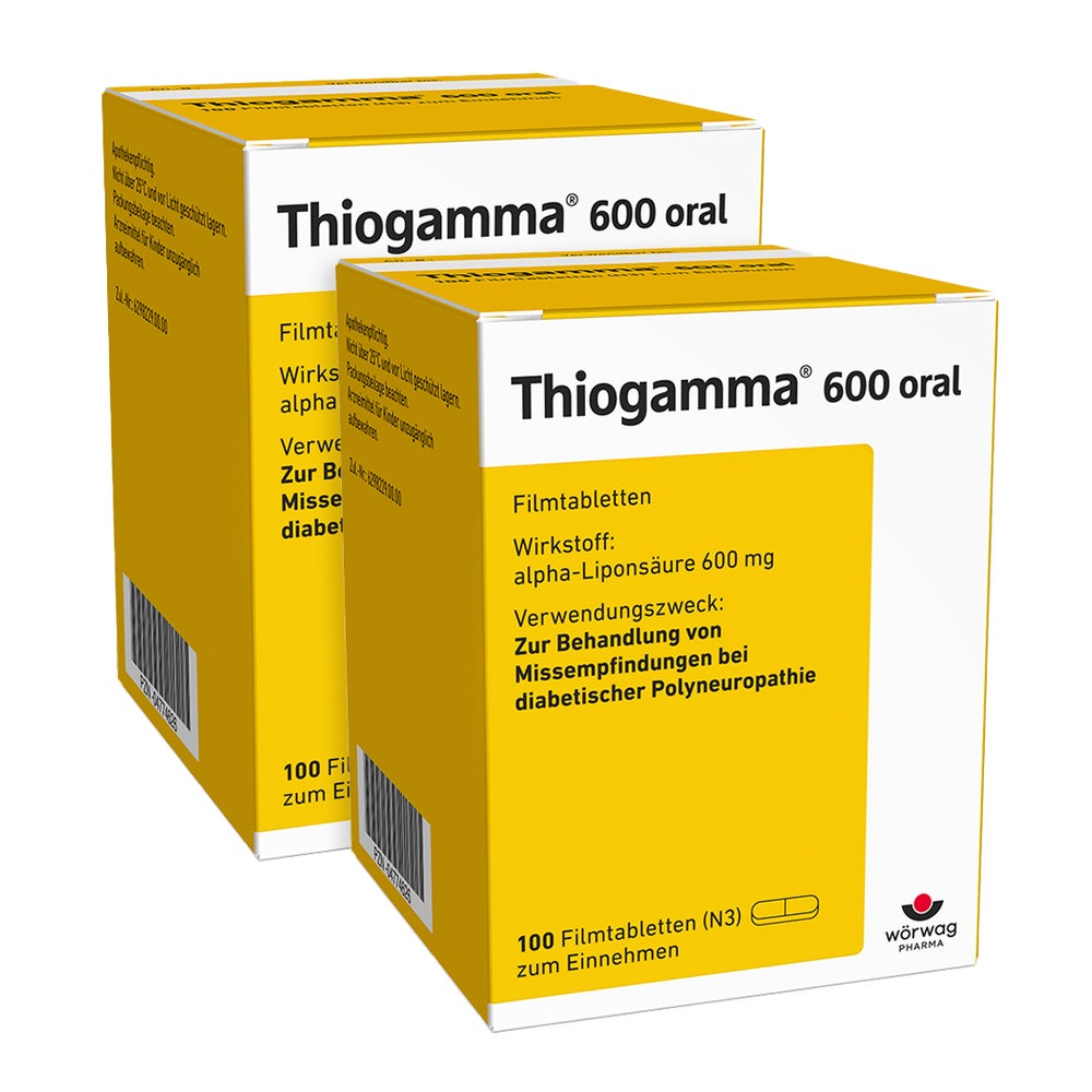 Thiogamma 600 Oral Doppelpack 2X100 St