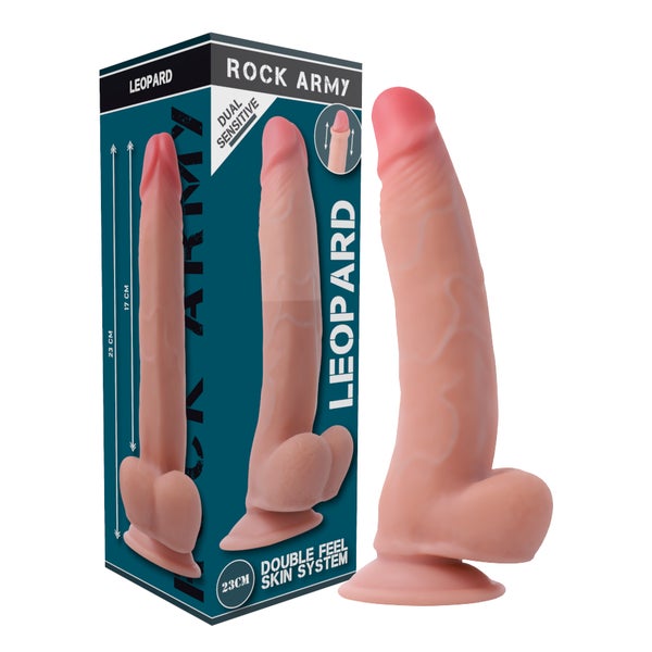 Rock Army - Leopard - Dildo mit Vorhaut