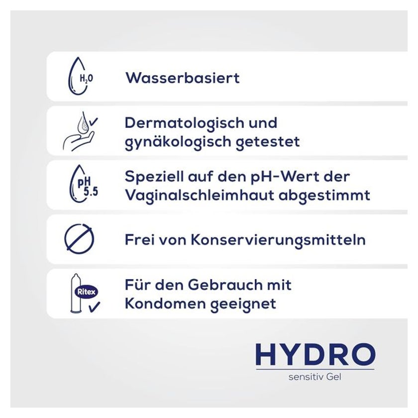 Ritex HYDRO GEL, Sensitiv Gleitgel wasserbasiert 50 ml online kaufen