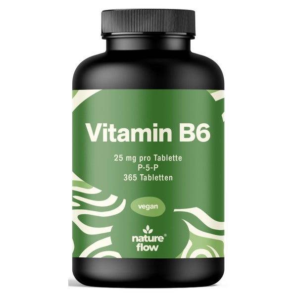 Vitamin B6 P5P 25mg - 365 Tabletten - Nature Flow 365 St