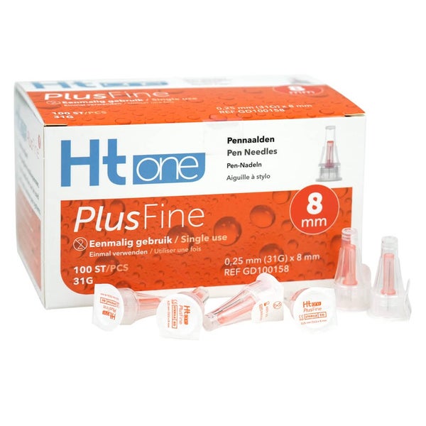 HT One PlusFine 8 mm Pen-Nadeln (31G) - 100 Stück 1 St