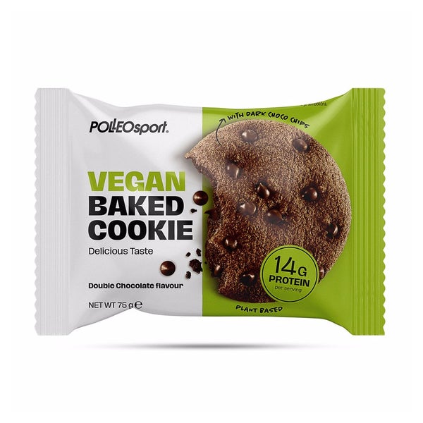 Polleo Vegan Baked Cookie, 75 g, Double Chocolate 75 g