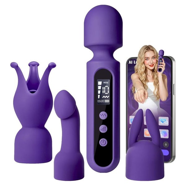 Tagnaff Vibratorensets für Frauen Massagestab mit 3-Anlagen 1 St