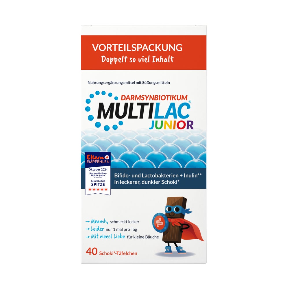 Multilac Darmsynbiotikum Junior Täfelche 40 St