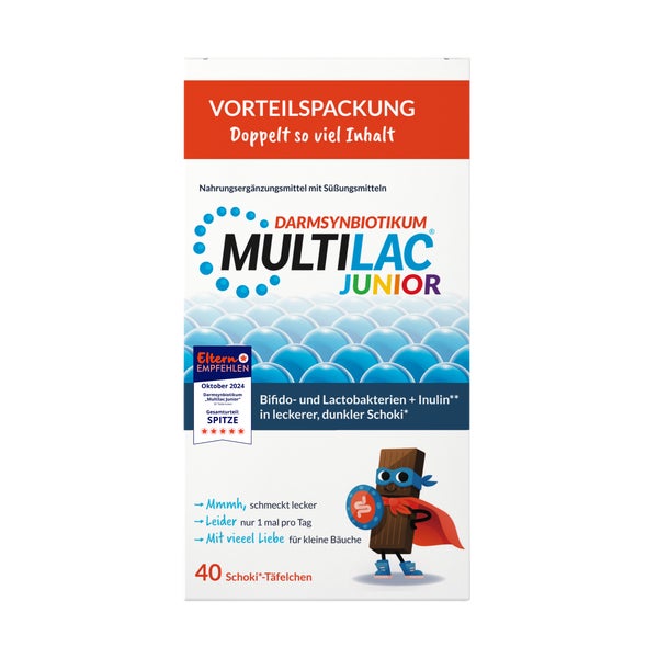 Multilac Darmsynbiotikum Junior Täfelche 40 St