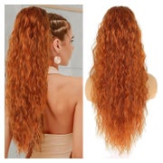 Pferdeschwanz Haarteil Clip in Ponytail Locken 75 cm Ingwer 1 St