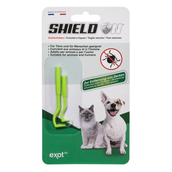ShieldOn Zeckenhaken 2er Set - für Tiere und Menschen 1 St