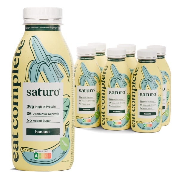Saturo Trinkmahlzeit Banane | Vegane Astronautennahrung 6 St