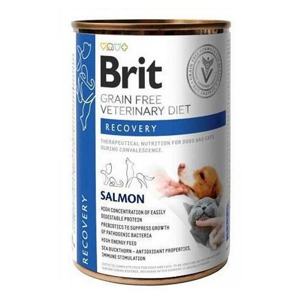BRIT Veterinary Diet Recovery Salmon Nassfutter für Hunde und Katzen 0,4 kg