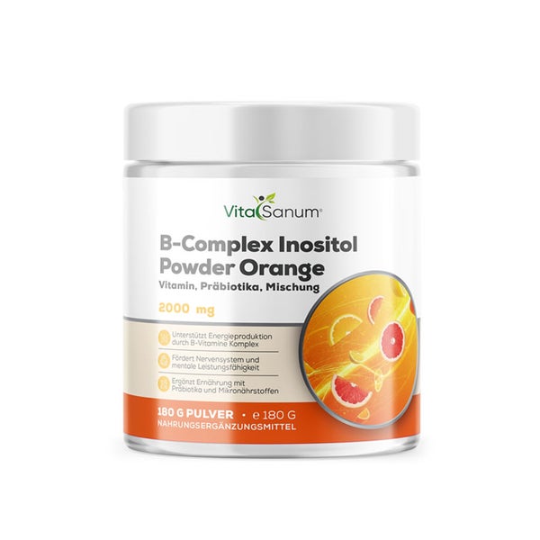 VitaSanum® B-Complex Inositol Powder Orange – 3 g Tagesportion – 180 g 180 g