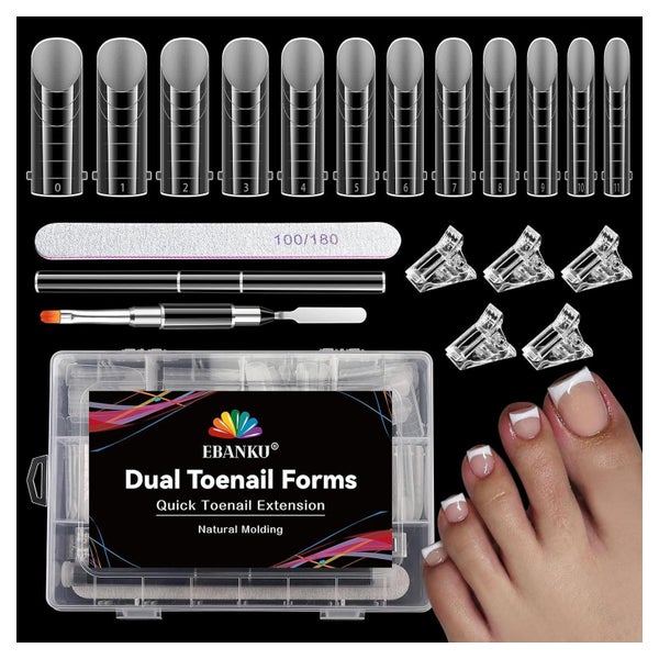 Polygel Tips Nagelformen Quadratisch Lange 120PCS + Nail Too 1 St