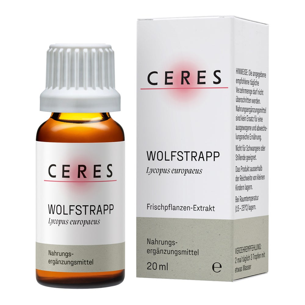 Ceres Wolfstrapp Lycopus Europaeus Extrakt Tropfen 20 ml