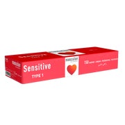 Produktabbildung: «Typ 1 Sensitive» rosa, 53 mm, extra dünn, silikonbefeuchtet (150 Kondome) 150 St