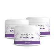 Echt Vital Sheabutter - 3 Dosen 3x200 ml