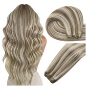 Extensions Echthaar Remy Tressen Weft Blond 35 cm 1-16 HW#P8 1 St
