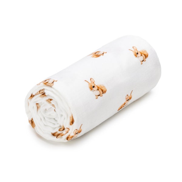 T-TOMI Musselinbadetuch Bunny 1 St