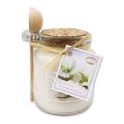 Florex Badesalz Schneerose mit Bio-Schafmilch Glas mit Holzlöffel 300 g