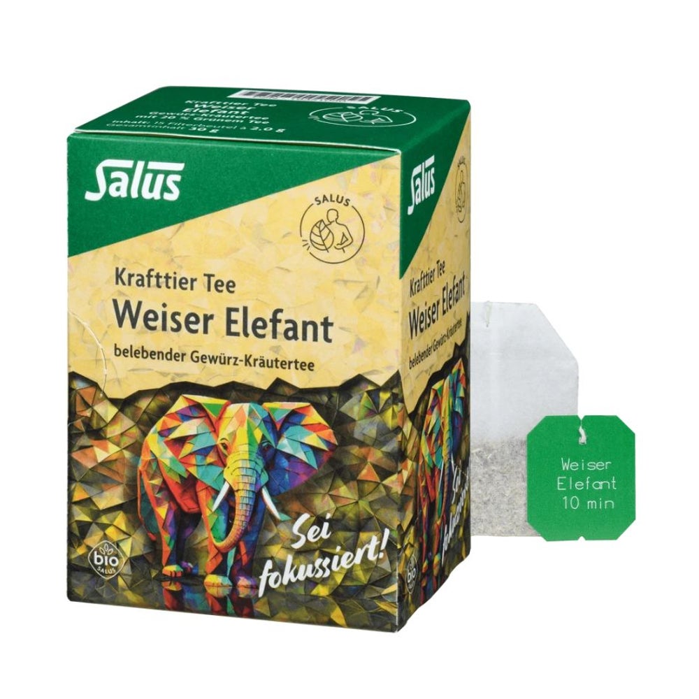 Krafttier Tee Weiser Elefant Bio Salus Filterbeut. 15 St