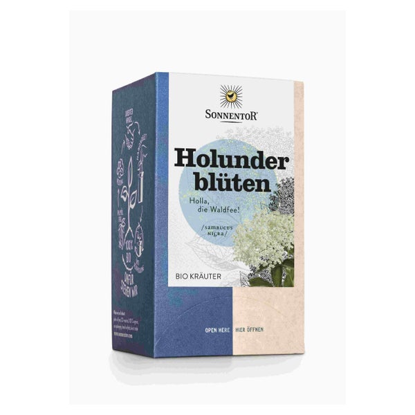Bio-Holunderblütentee – 18 Doppelkammerbeutel für blumigen Genuss 27 g, DK-Beutel