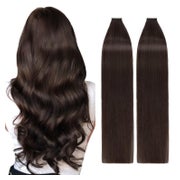 Tape Extensions Echthaar Remy Braun 40 Stück 100g 60 cm Dunk 1 St
