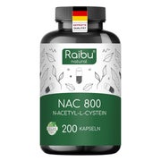 NAC Kapseln 800 mg pro Kapsel Hochdosiert - RAIBU 200 St