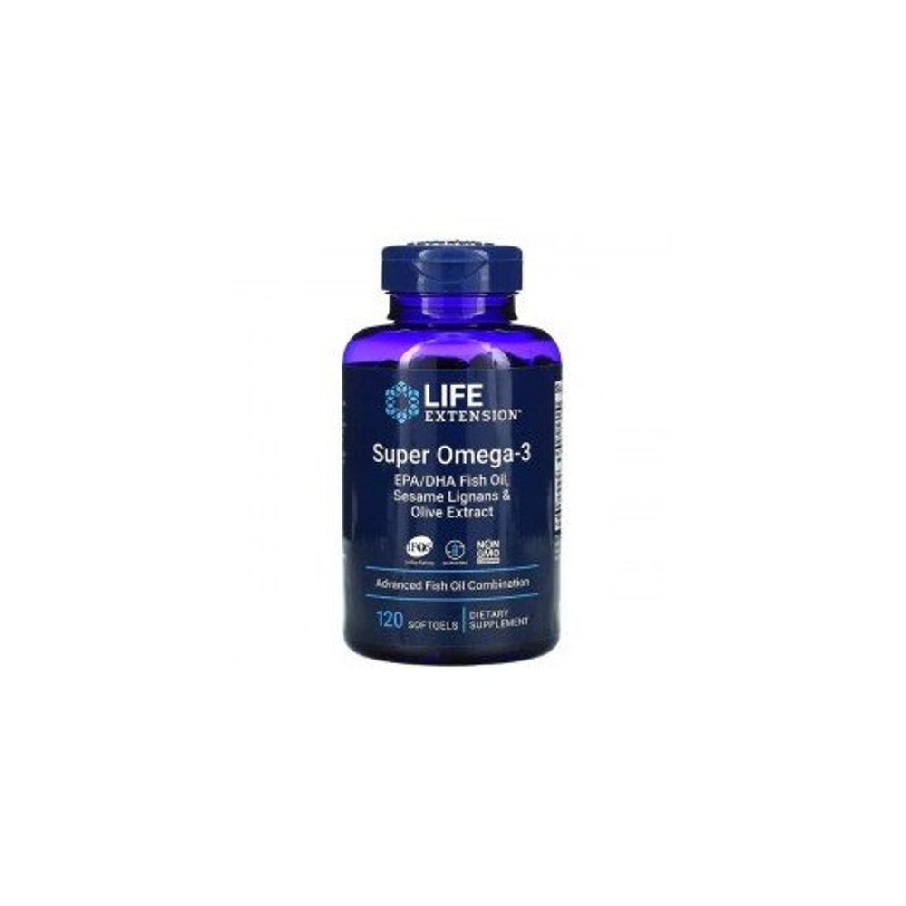 Super Omega-3 EPA/DHA Fischöl, Sesamlignanen & Olivenextrakt 120 St
