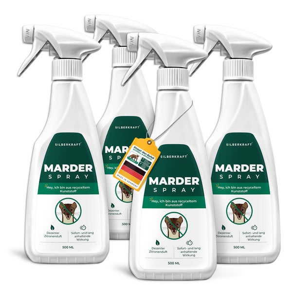 Silberkraft Marderspray 4 x 500 ml 2000 ml