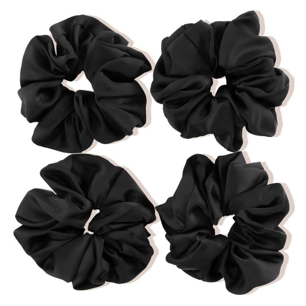 4er Set Lolalet Seidige Große Haargummis Damen Scrunchies Sa 1 St