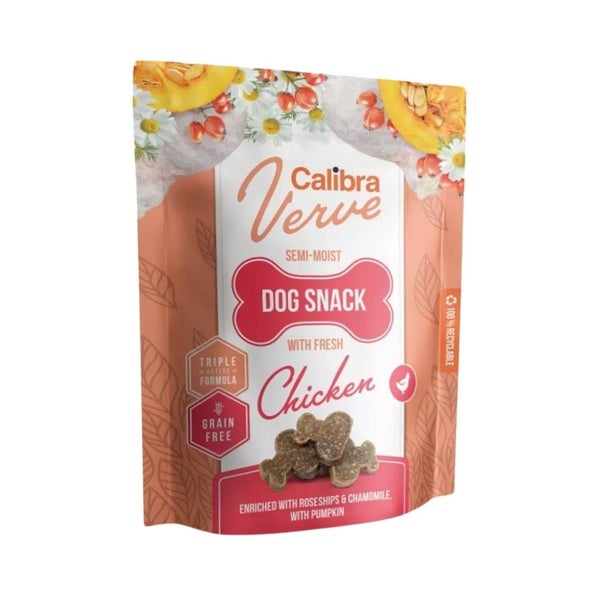 CALIBRA Dog Verve Semi-Moist Snack Fresh Chicken 0,15 kg