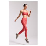 SPORT-LEGGING STAR ROT BANDANA PRINT HOCHTAILLE ATMUNGSAKTIV 1 St