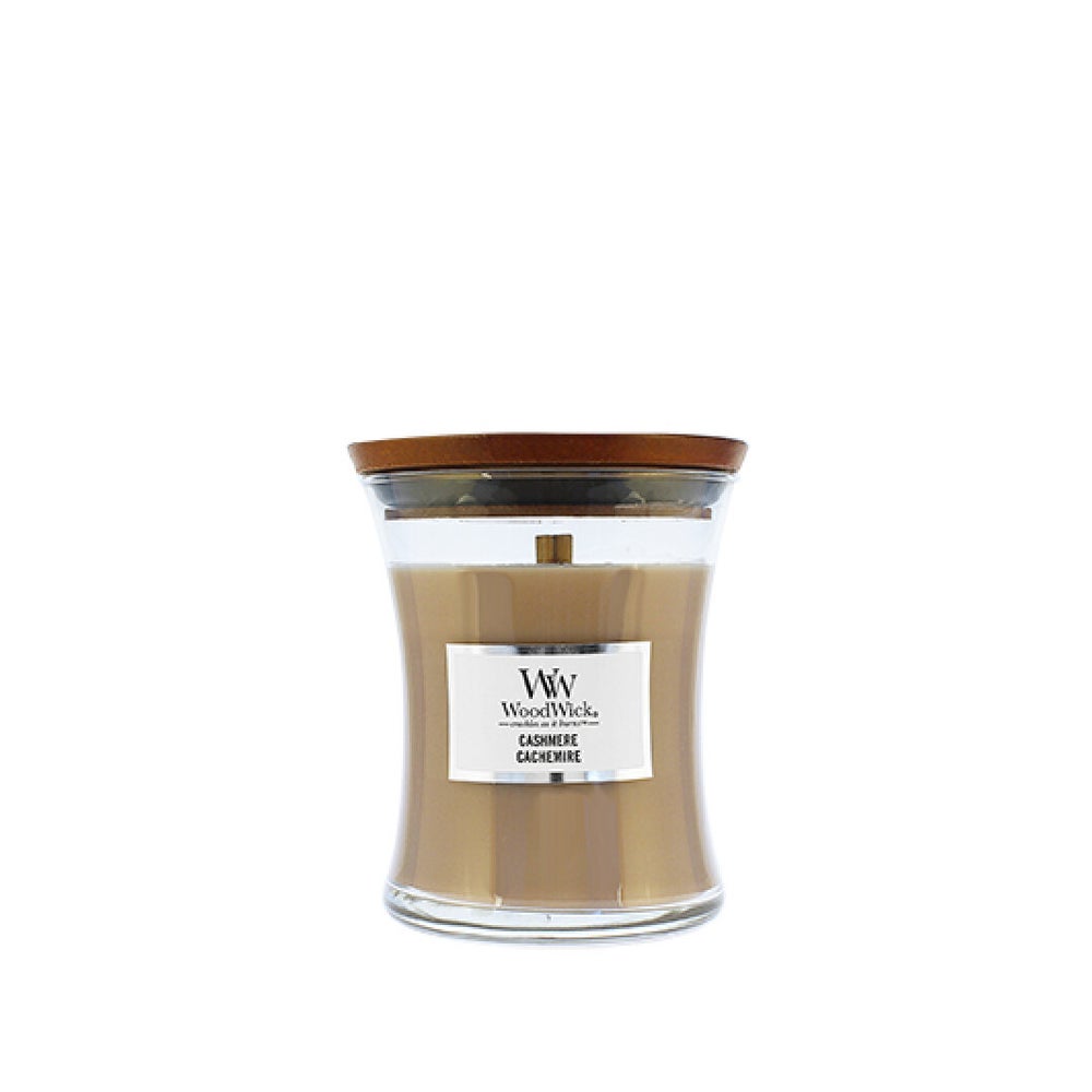 WoodWick Cashmere Duftkerze mit Holzdocht 85 g 0,3 kg