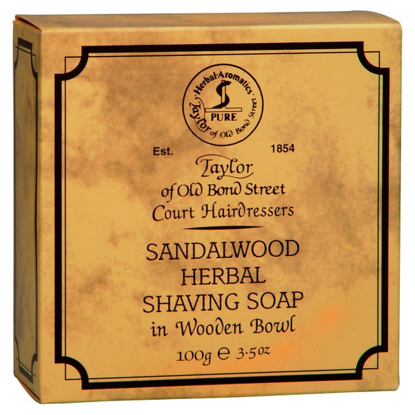 Taylor of Old Bond Street, Sandalwood Herbal Shaving Soap 100 g