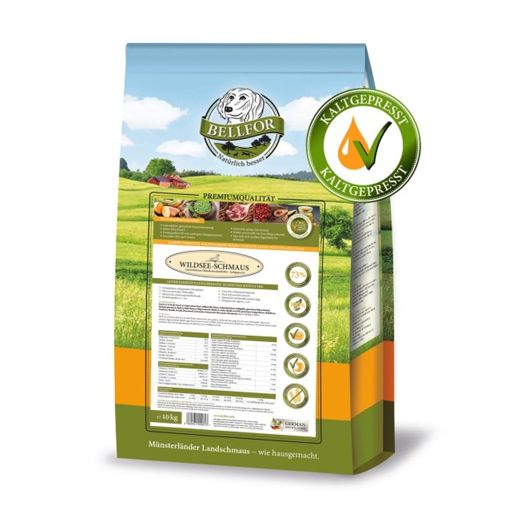 Bellfor Getreidefreies Hundetrockenfutter mit Ente 10 kg 10000 g