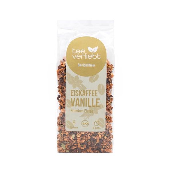 teeverliebt – Eiskaffee Vanille Bio Cold Brew | Premium Bio Eistee 100 g