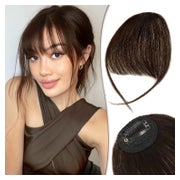 Clip in Pony Echthaar Remy Fringe 5.5g (Packung mit 1) Dunke 1 St
